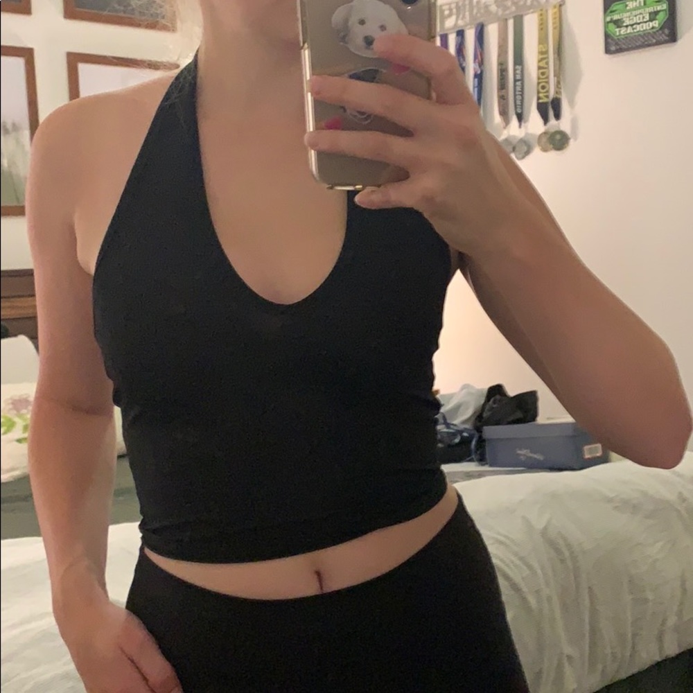Ribbed Nasty Gal Cropped Halter